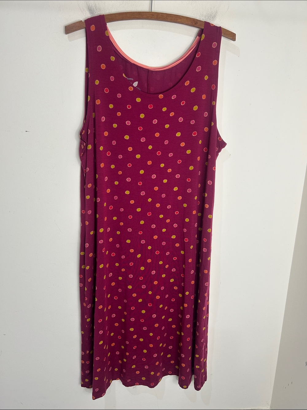 Gudrun Sjöden Multicolor Polka Dot Sleeveless Dress Size XL